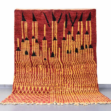 Moroccan Vintage Rug 6.4 x 9.4 feet / 196 x 289 cm - Ettilux Home